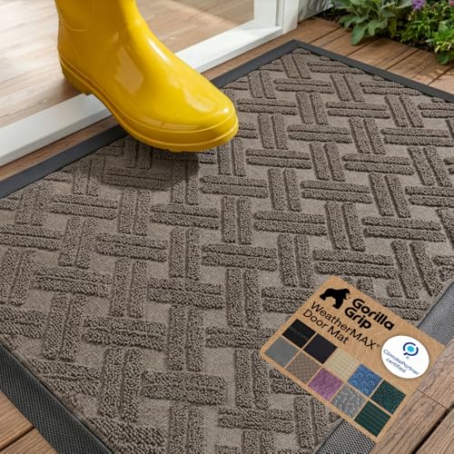 WeatherMAX Door Mat (Taupe Basket Weave / 29" x 17")