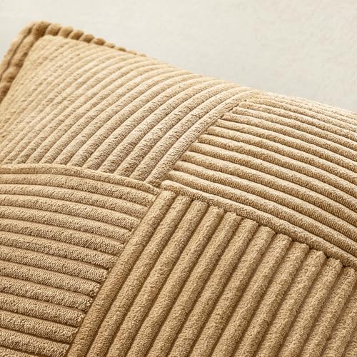 Decorative Euro Sham Throw Pillow Covers 24x24 Inch Brown 2 Pack (Brown / 24" x 24" (Pack of 2))
