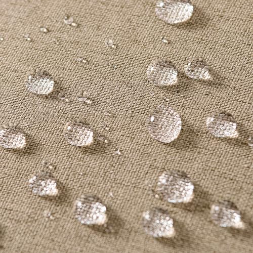 Decorative Outdoor Pillow Covers Lumbar Waterproof 12x20 Light Tan (20" x 12" (Pack of 2) / Light Tan)