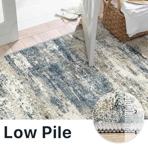 2x3 Area Rugs for Entryway (Navy Beige / 2' x 3' (Rectangular))