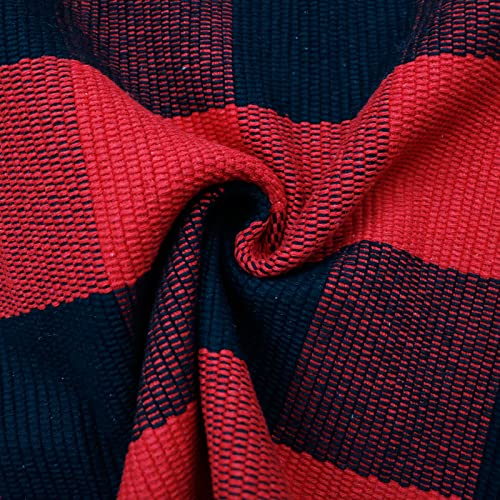 Red and Black Plaid Rug (3' x 5' (Rectangular) / Red and Black Plaid)