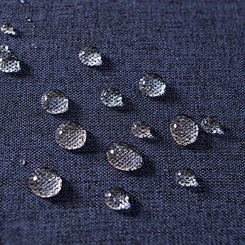 Decorative Outdoor Pillow Covers Waterproof 12x12 Navy (12" x 12" (Pack of 2) / Navy)