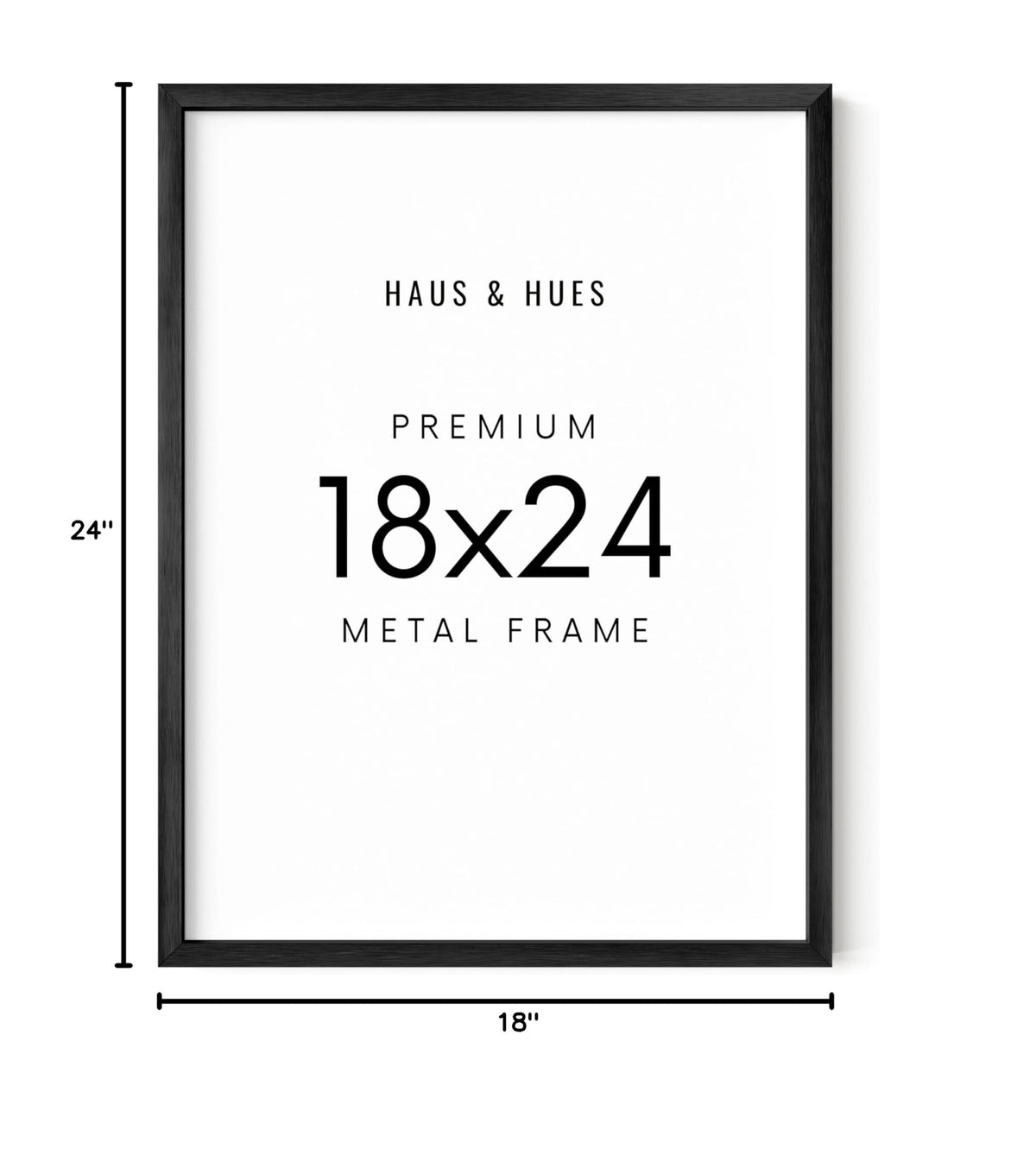 18x24 Black Picture Frame (Set of 01 / Black Metal / 18x24 in)
