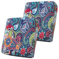 Printed Couch Cushion Covers (Blue Green / Seat 2 Pack)