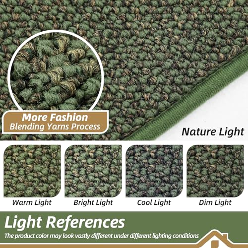 Kitchen Rugs and Mats 2PCS Non (Green / 20"x32"+20"x48" (Rectangular))