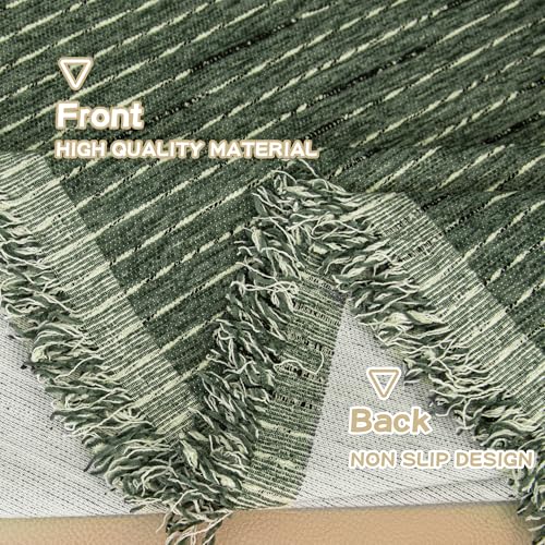 Oversized Armchair Couch Cover for 1 Cushion Couch (71" x 91" / 9# Lines Moss Green)