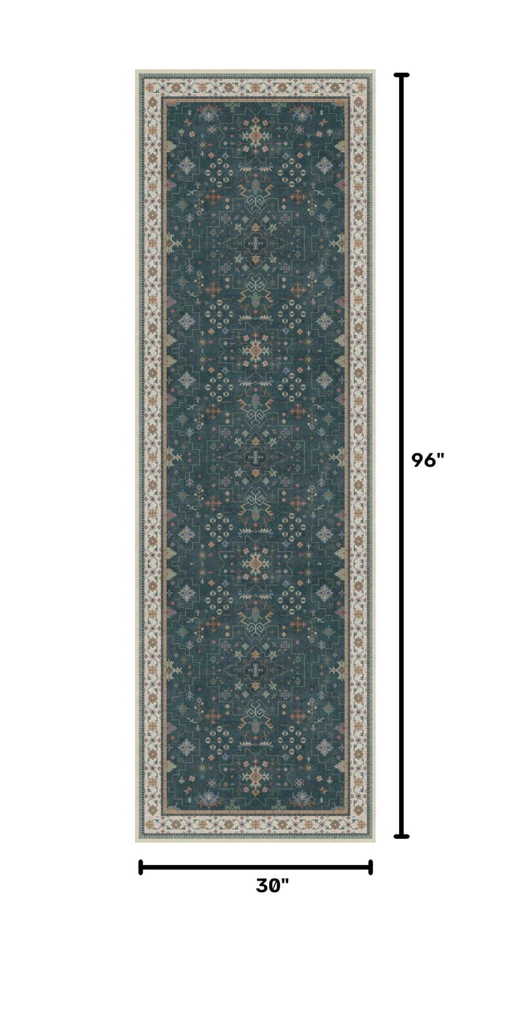 Dark Green Washable Kitchen Runner Rug (2'6" x 8' (Runner) / Dark Green)