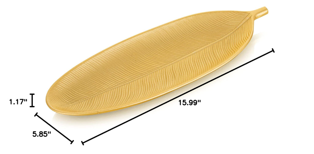 Decorative Trays for Home Decor (16"x5.9"x1.2" / Gold)