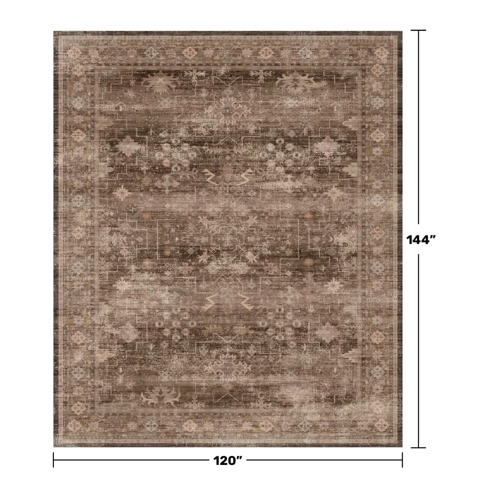 Brown Rug for Living Room 10x12 (10' x 12' (Rectangular) / Brown)