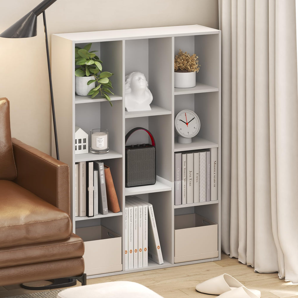 LUDER Book Shelf (White / 11-Cube)