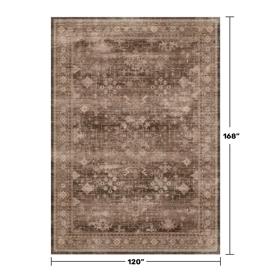 Brown Rug for Living Room 10x14 (10' x 14' (Rectangular) / Brown)