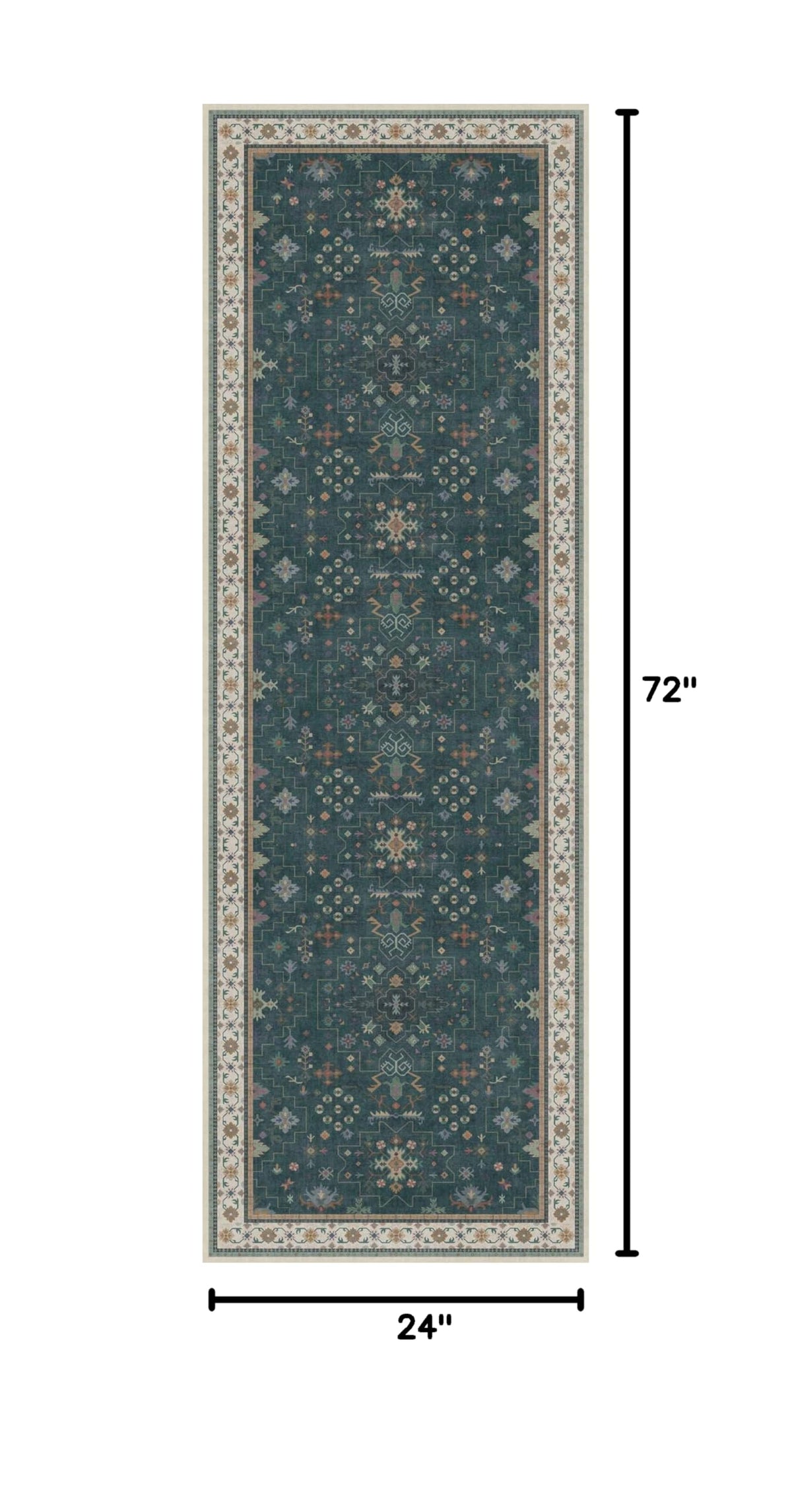 Dark Green 2x6 Kitchen Rug (2' x 6' (Runner) / Dark Green)