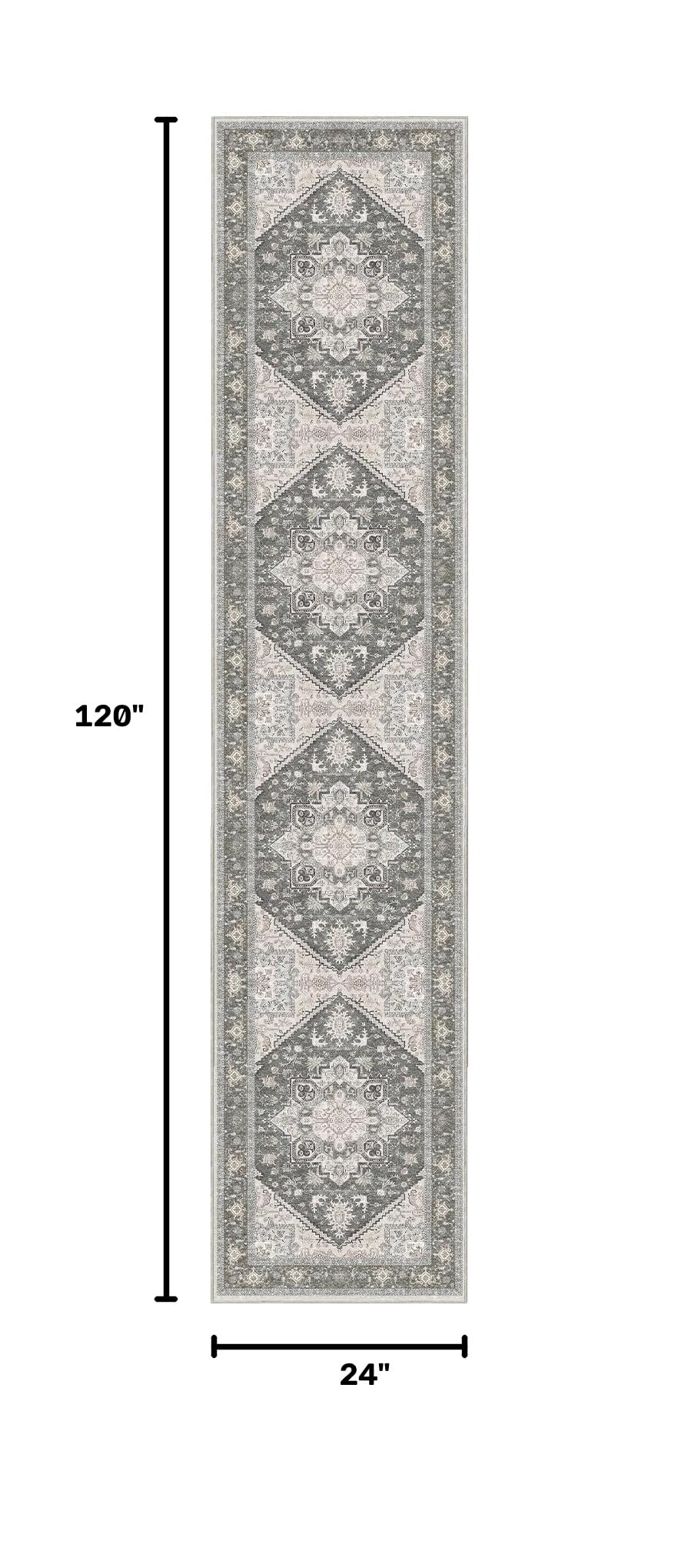 Soft Area Rugs 2x10 (2' x 10' (Runner) / Greenish Grey)