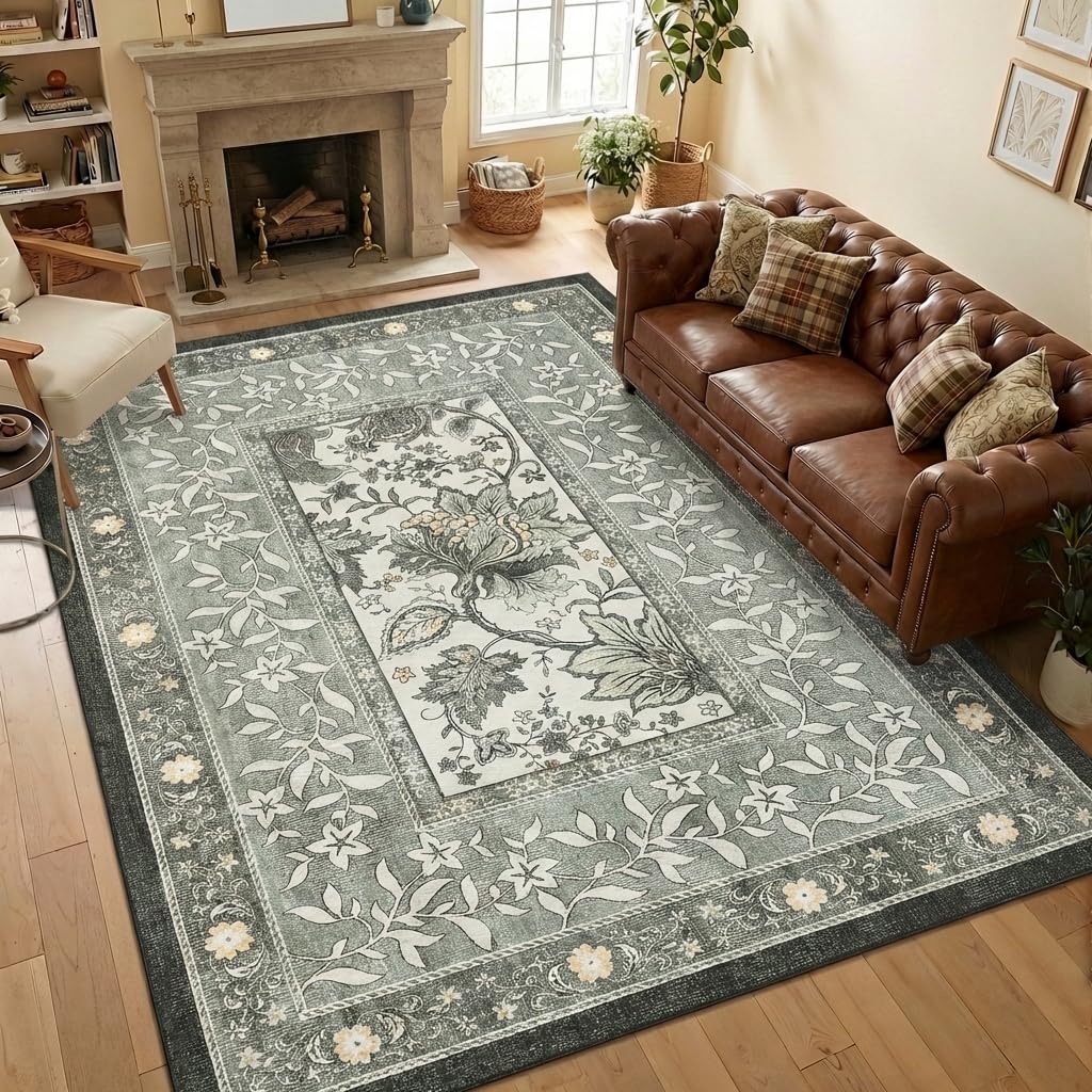 Area Rug (Provence Fog / 7' x 9' (Rectangular))