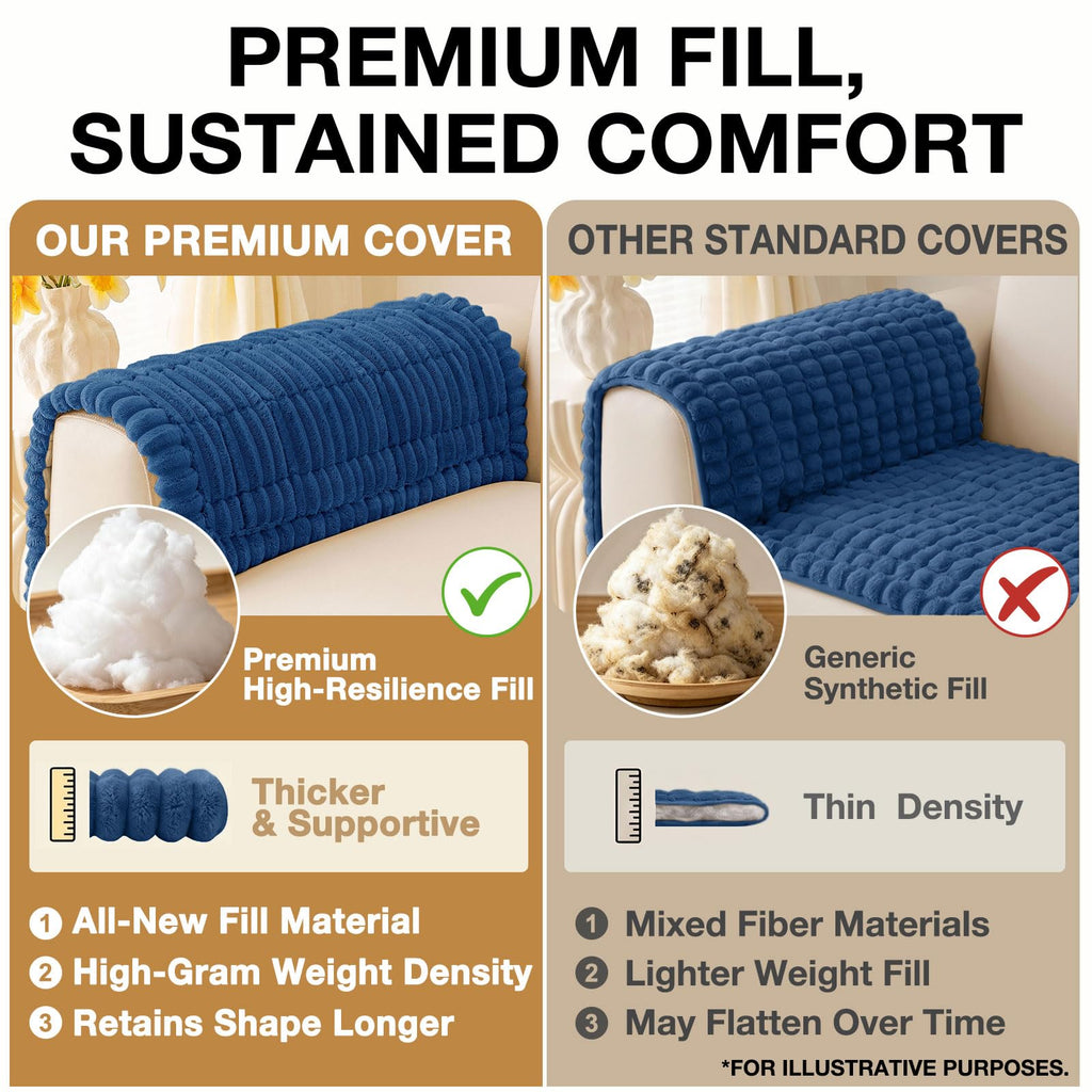 Couch Cover for Dogs (Navy Blue / 27.6"x82.7")