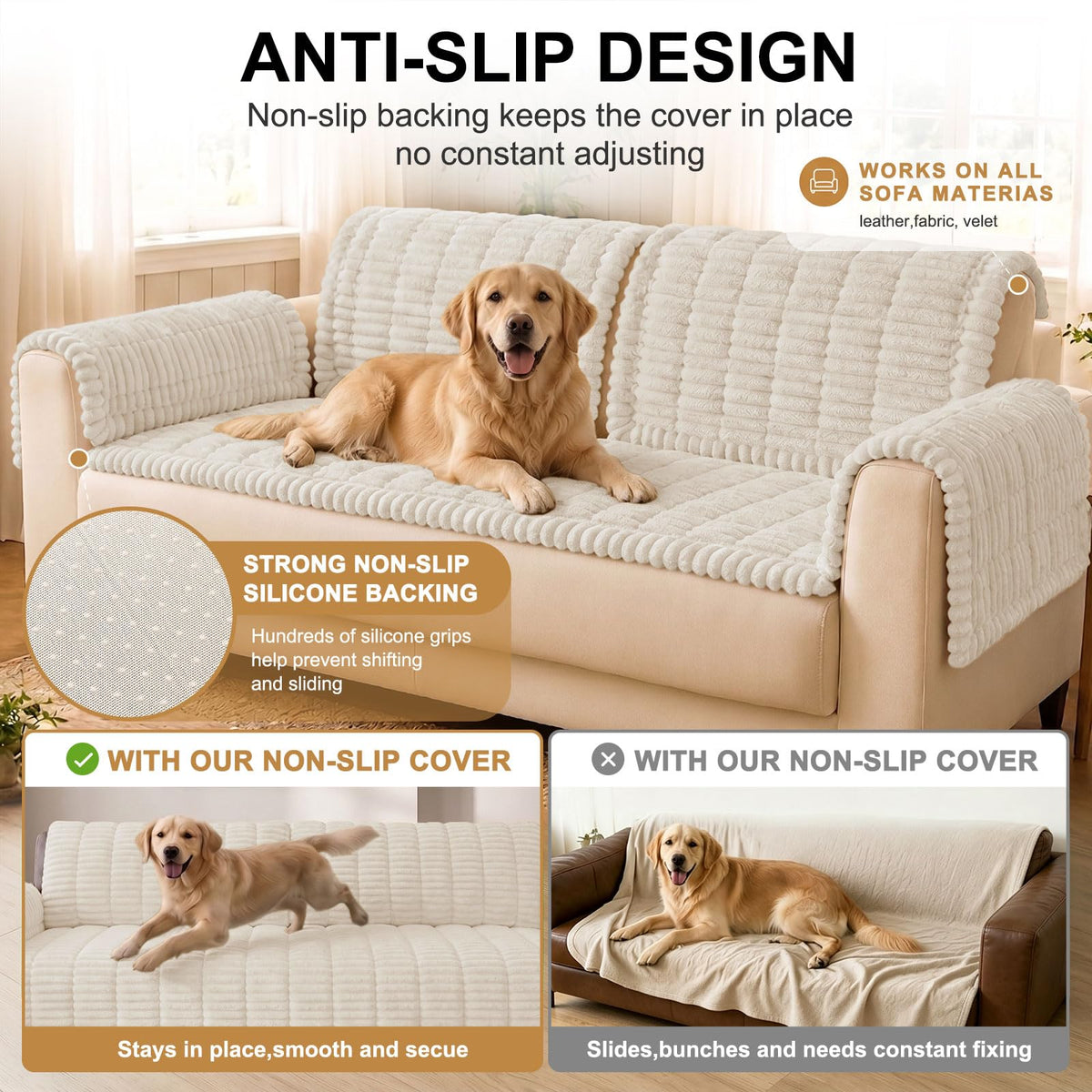 Couch Cover for Dogs (White / 27.6"x59")