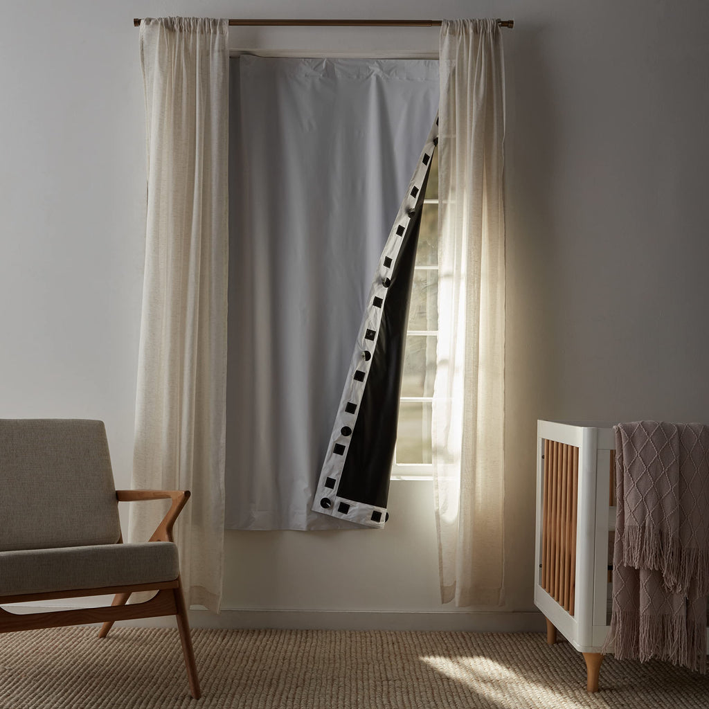 Portable Blackout Curtain Shade with Suction Cups (White / 2-Pack)