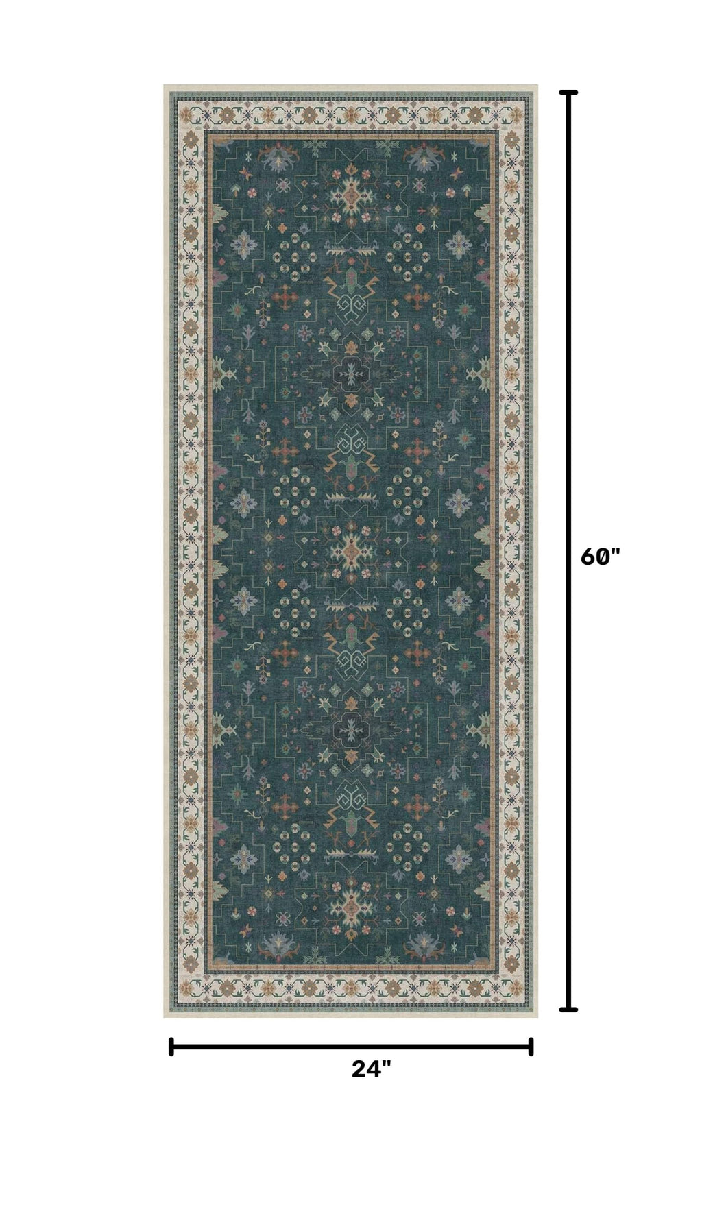 Dark Green 2x5 Kitchen Rug (2' x 5' (Runner) / Dark Green)