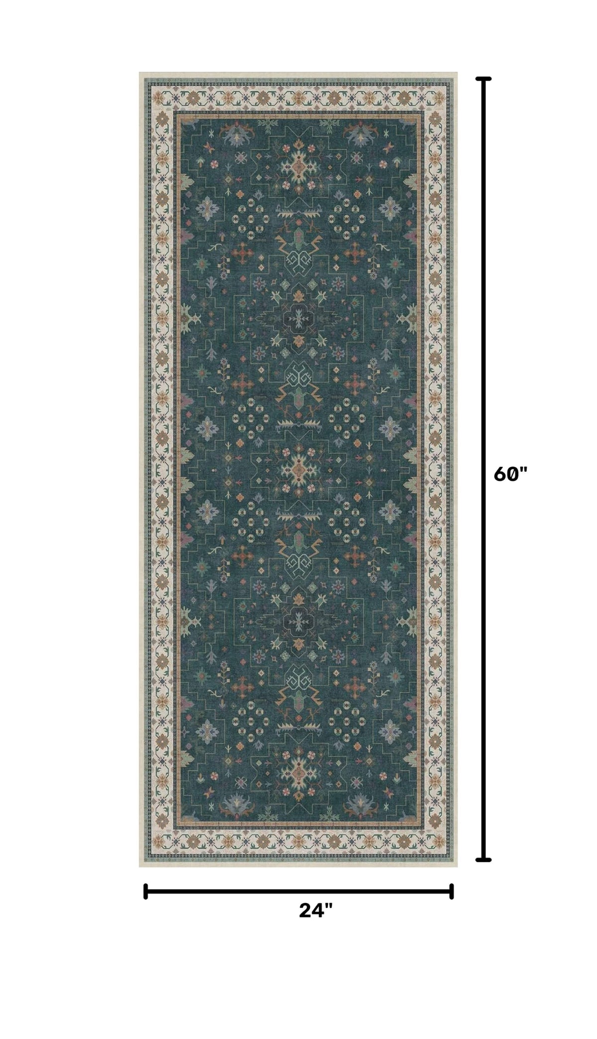 Dark Green 2x5 Kitchen Rug (2' x 5' (Runner) / Dark Green)