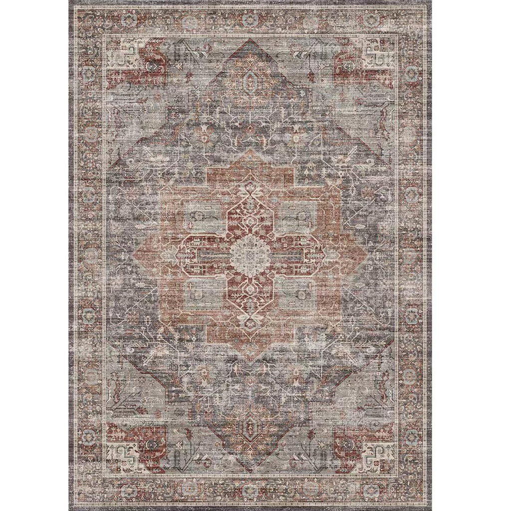 Runner Rug 2x8 Runners for Hallways Washable Rugs (Grey / 2' x 8' (Runner))