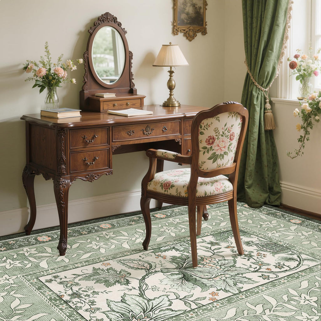 Provence 5x7 Area Rugs (Sage Grove / 5' x 7' (Rectangular))