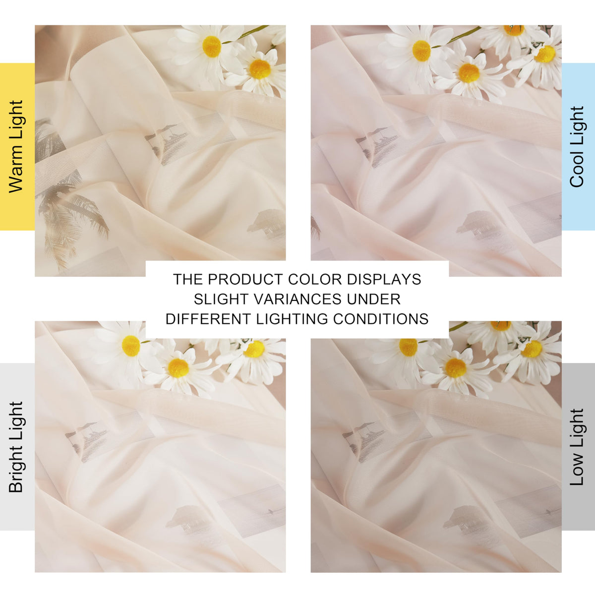 Taupe Sheer Curtains 96 inches Long (Taupe / 54"W x 96"L (Pack of 2))