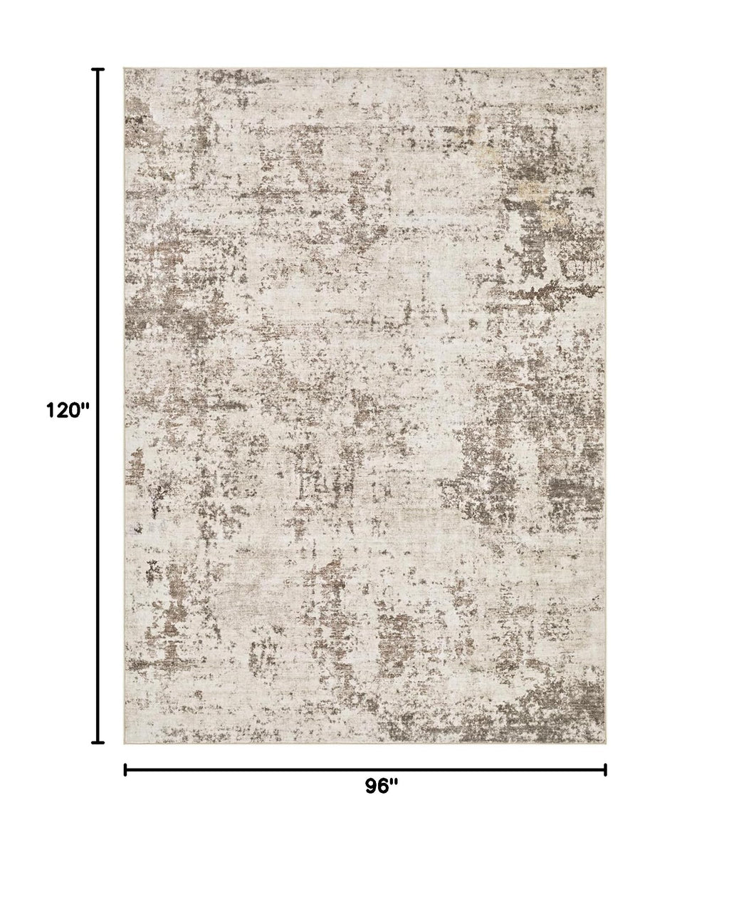 8x10 Washable Area Rug (Dark Brown / 8' x 10' (Rectangular))