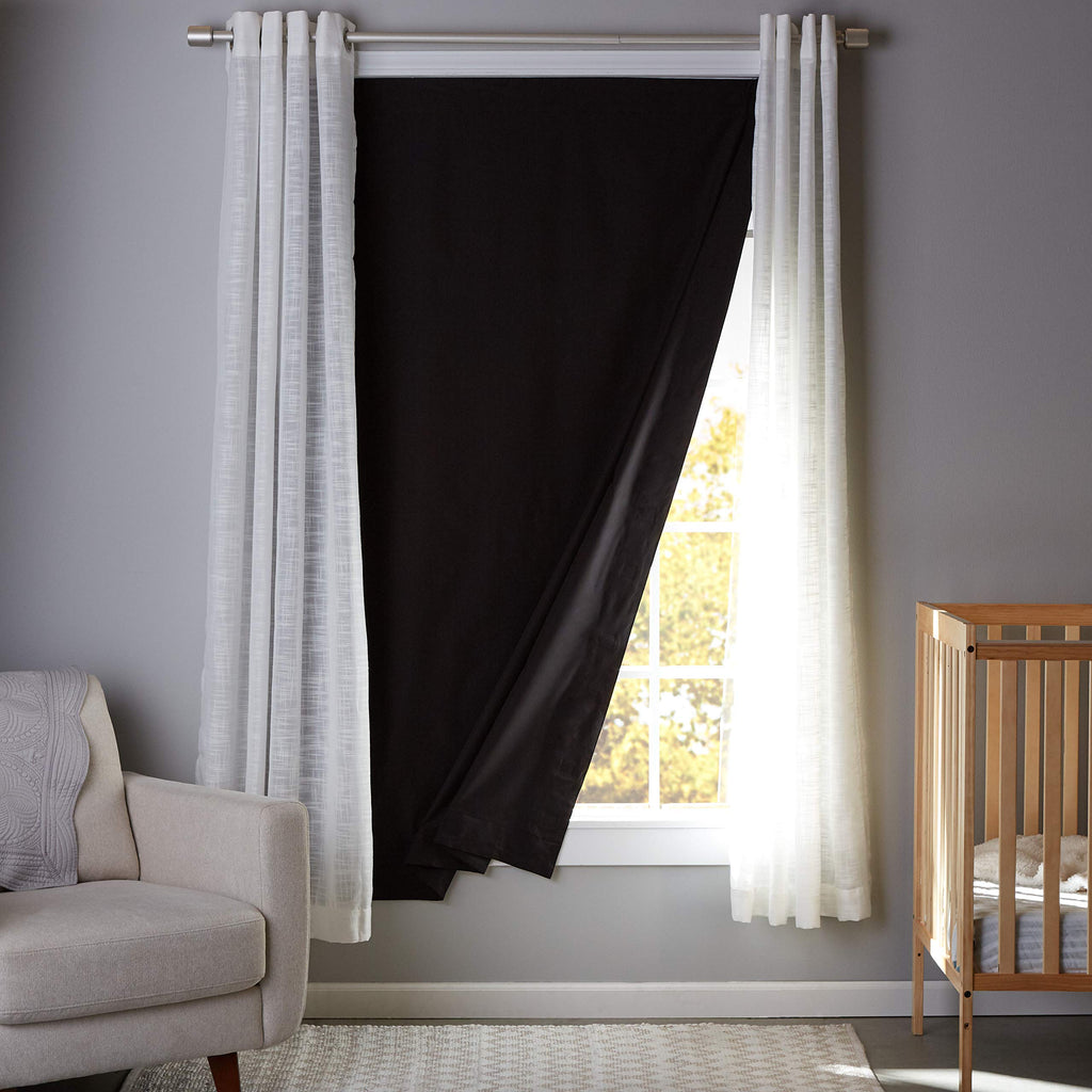 Portable Blackout Curtain Shade with Suction Cups (Black / 1-Pack)