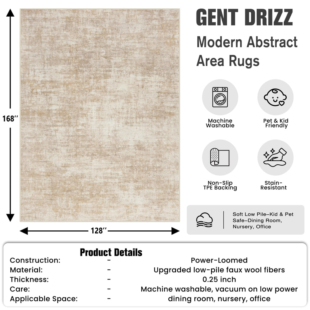 10x14 Area Rugs for Living Room (Beige / 10' x 14' (Rectangular))