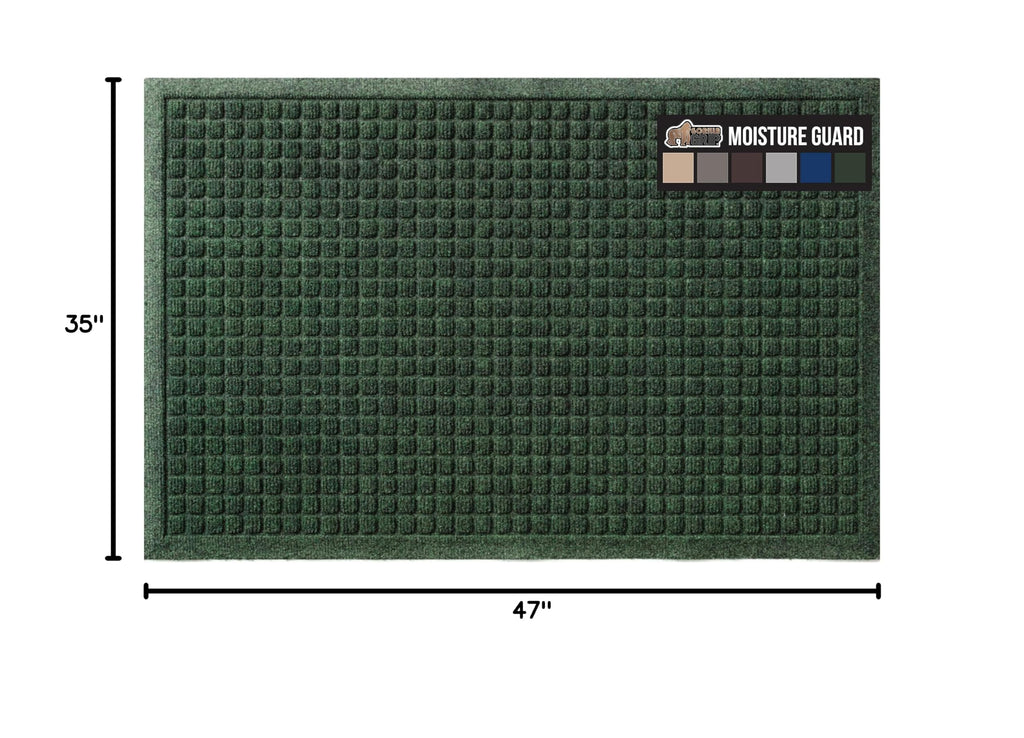 HydroABSORB Door Mat for Indoor Outdoor Use (Green / 47" X 35")