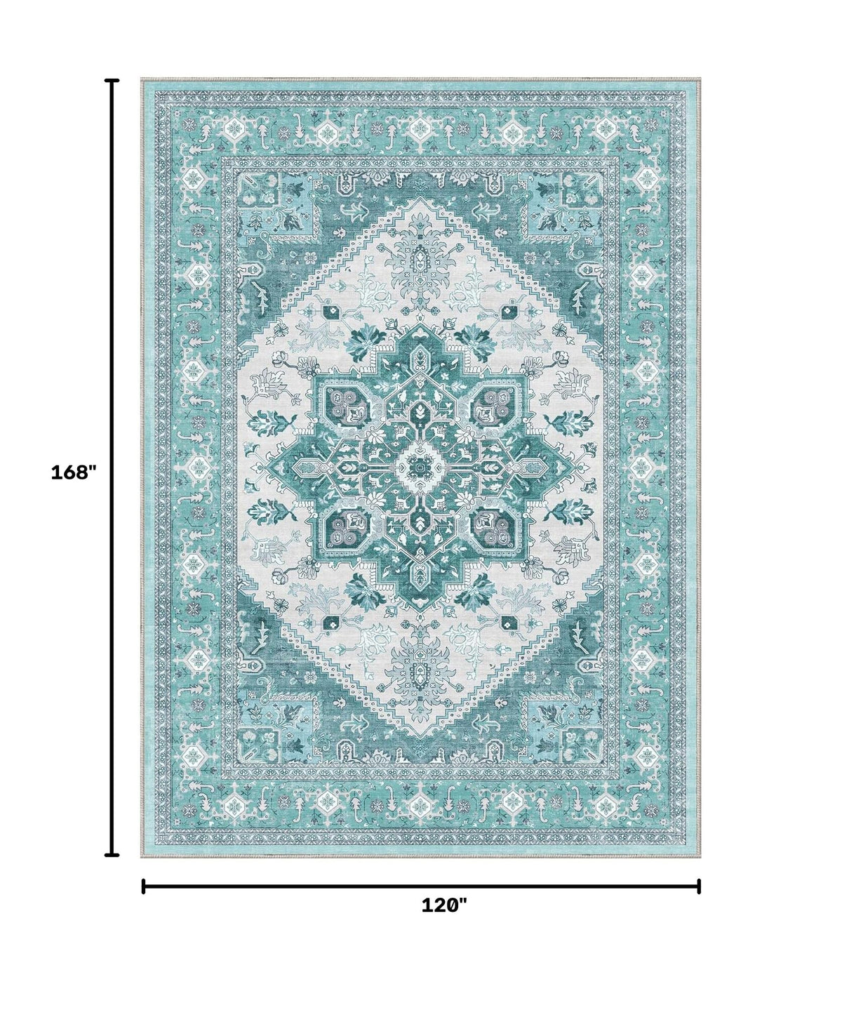 Soft Area Rugs 10x14 (10' x 14' (Rectangular) / Teal)