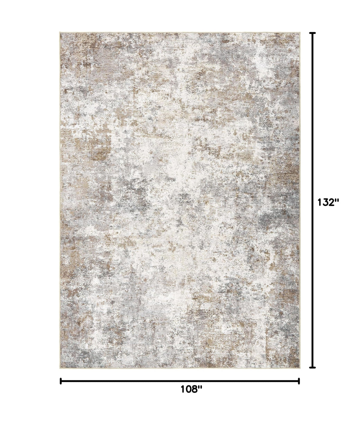9x13 Area Rug Living Room Rugs Washable Neutral Brown Grey Carpet (Brown Grey / 9' x 13' (Rectangular))