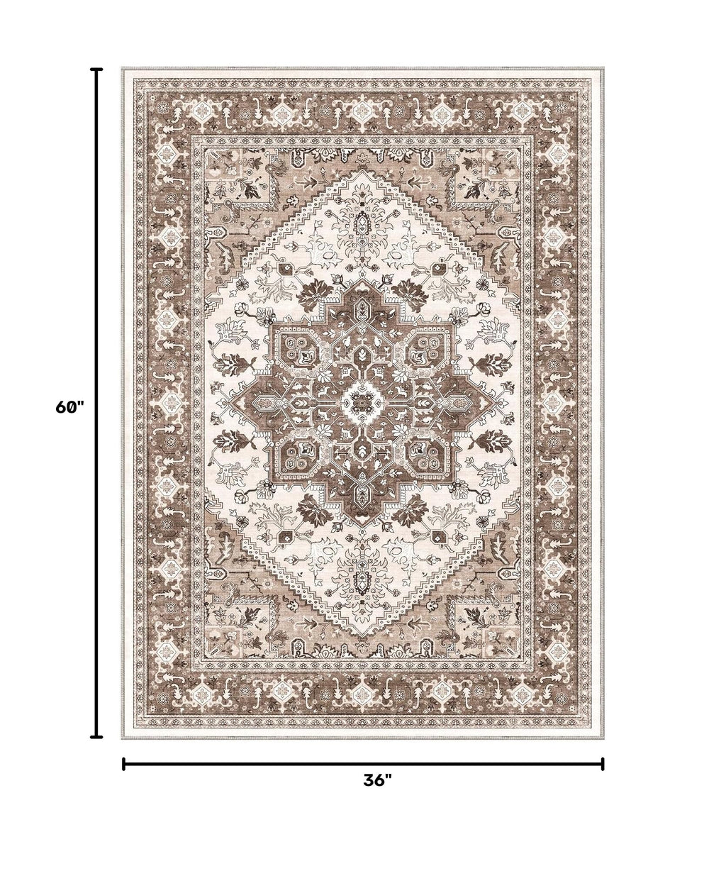 Soft Area Rugs 3x5 (3' x 5' (Rectangular) / Khaki)