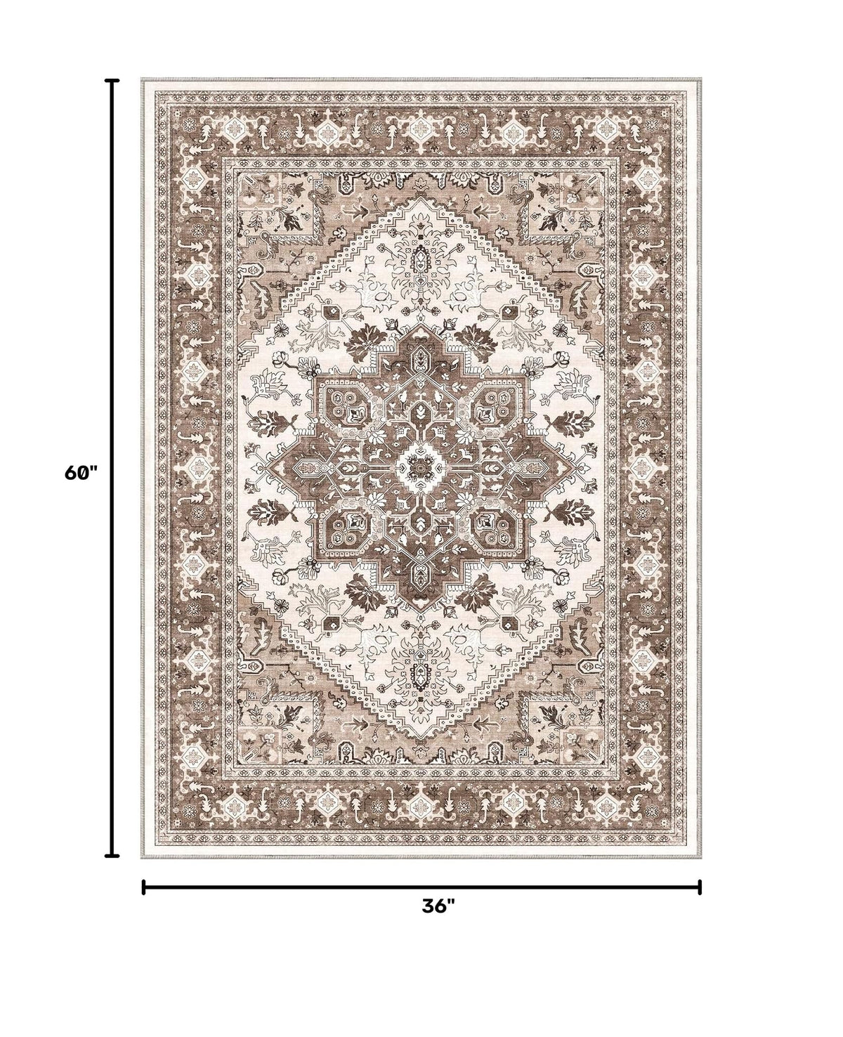 Soft Area Rugs 3x5 (3' x 5' (Rectangular) / Khaki)