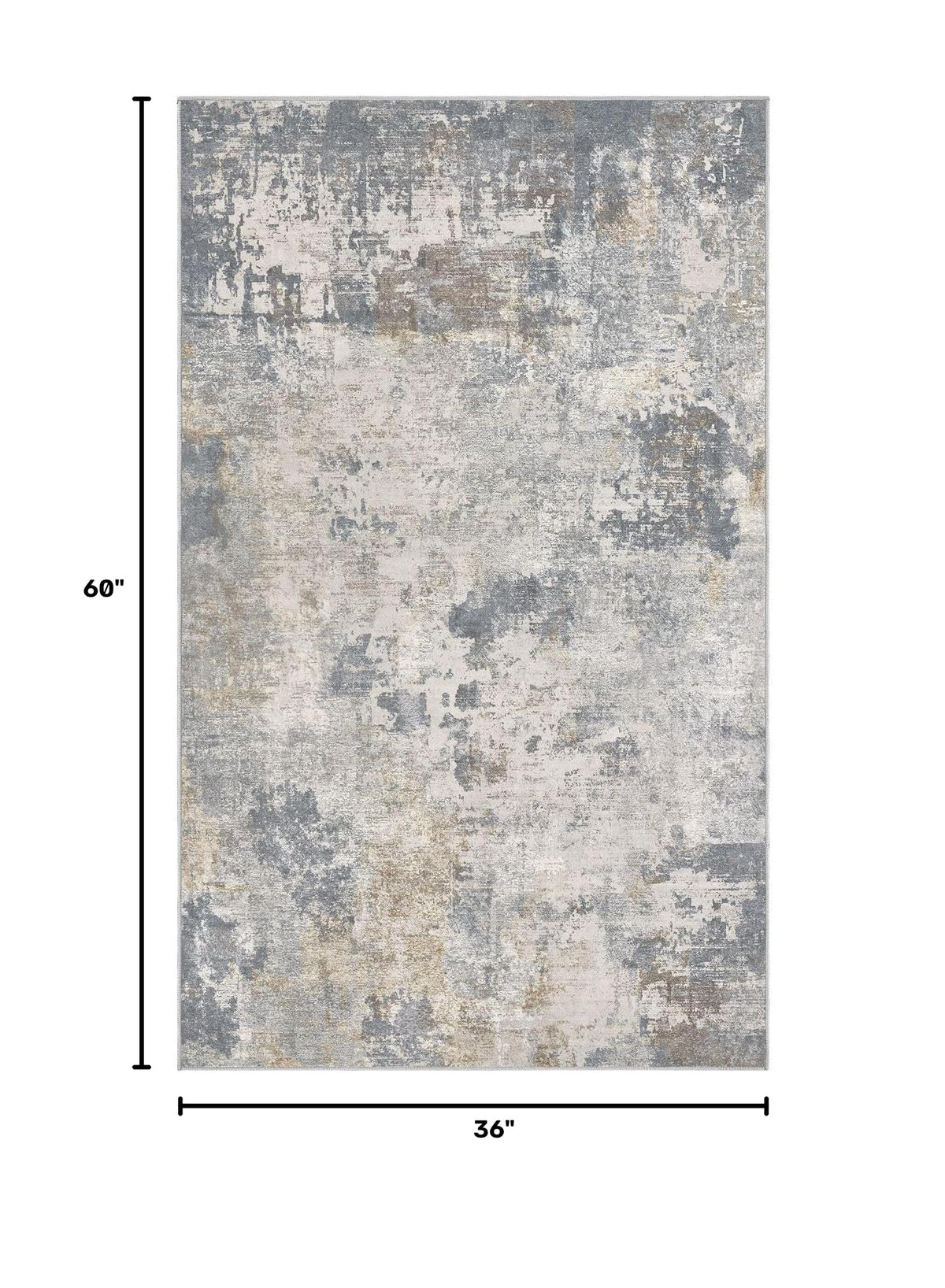3x5 Area Rug Living Room Rugs (Blue Grey / 3' x 5' (Rectangular))