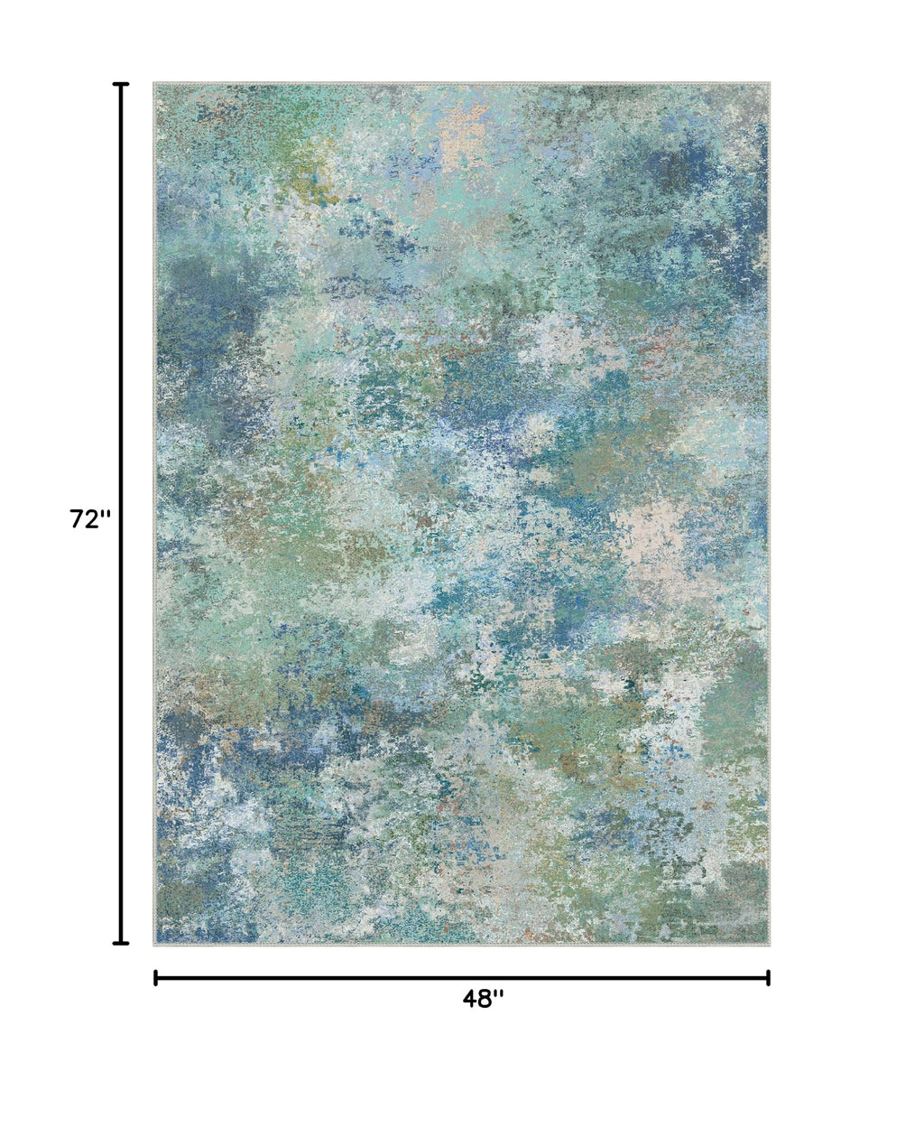 4x6 Area Rugs for Bedroom (Aquamarine/Blue Green / 4' x 6' (Rectangular))