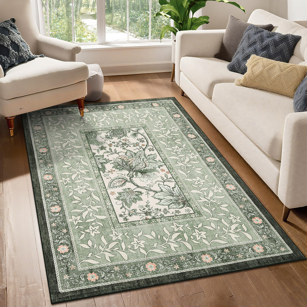 Provence 5x7 Area Rugs (Sage Grove / 5' x 7' (Rectangular))