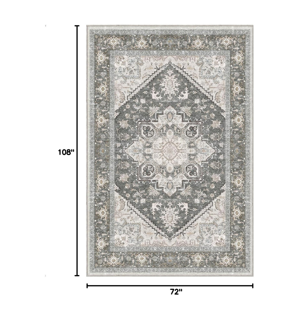 Soft Area Rugs 6x9 (6' x 9' (Rectangular) / Greenish Grey)