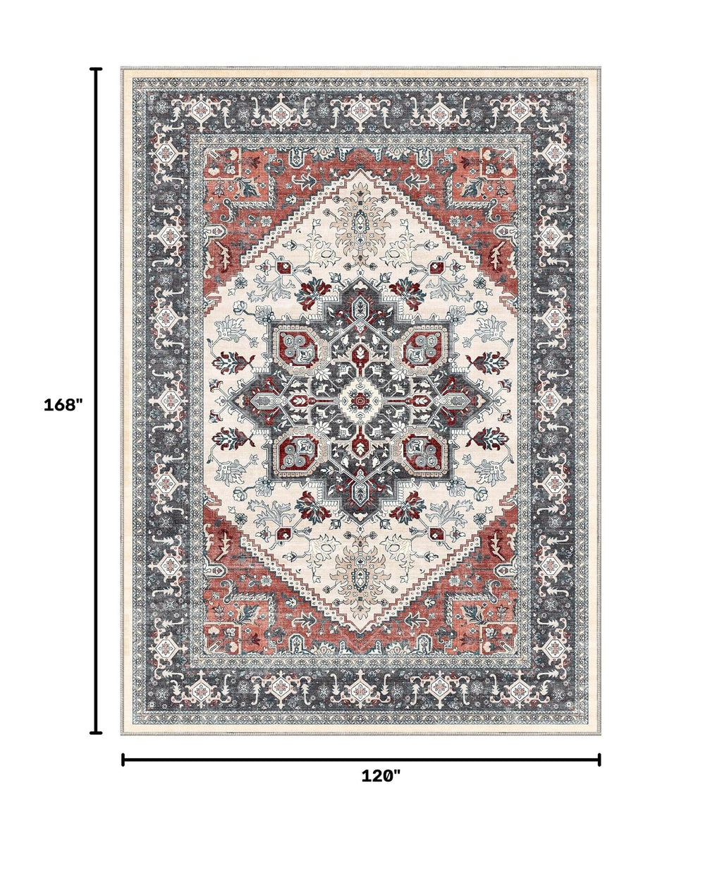 Soft Area Rugs 10x14 (10' x 14' (Rectangular) / Black & Red)