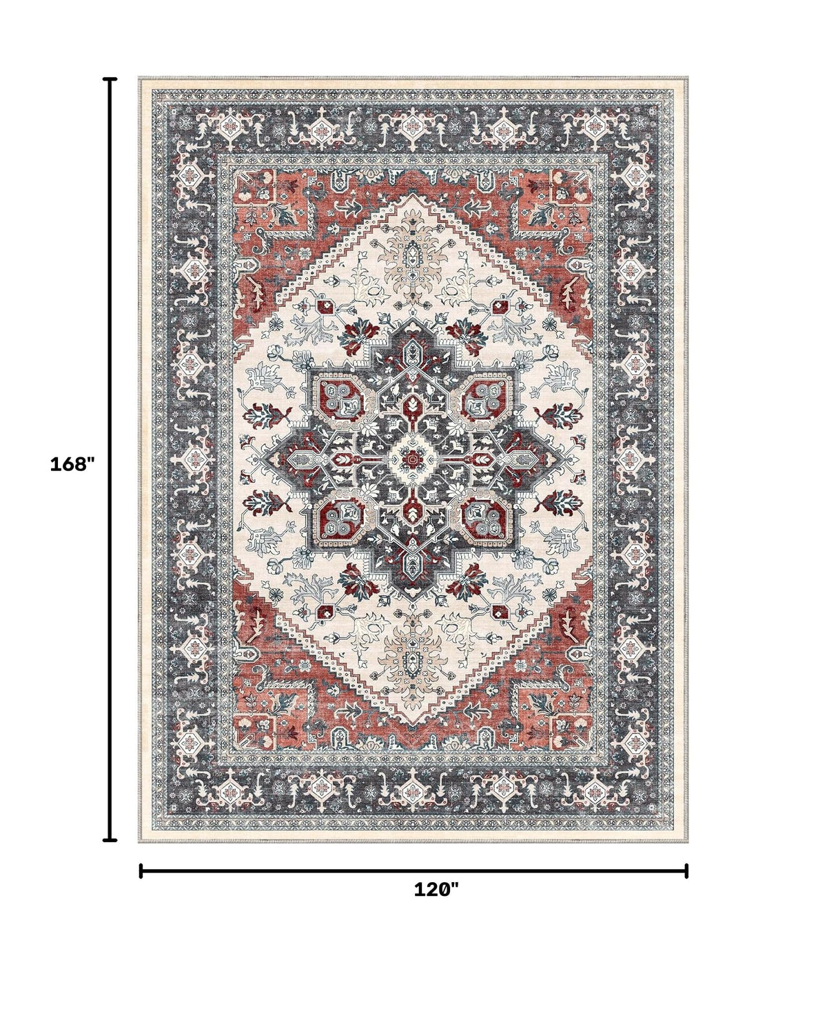 Soft Area Rugs 10x14 (10' x 14' (Rectangular) / Black & Red)