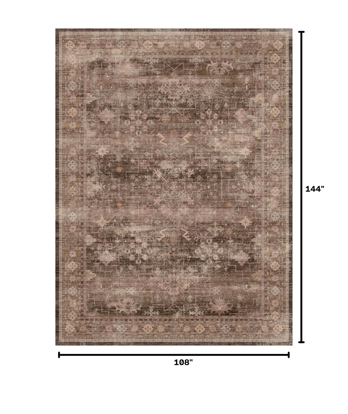 Brown 9x12 Living Room Rug (9' x 12' (Rectangular) / Brown)