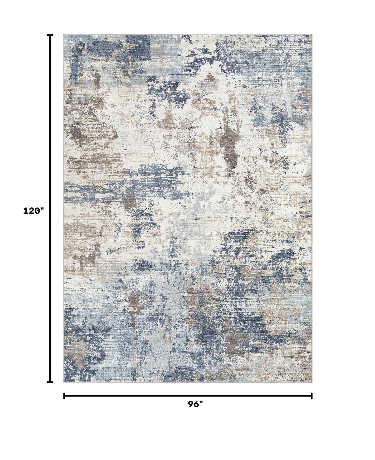 8x10 Area Rug Living Room Rugs (Denim Blue / 8' x 10' (Rectangular))