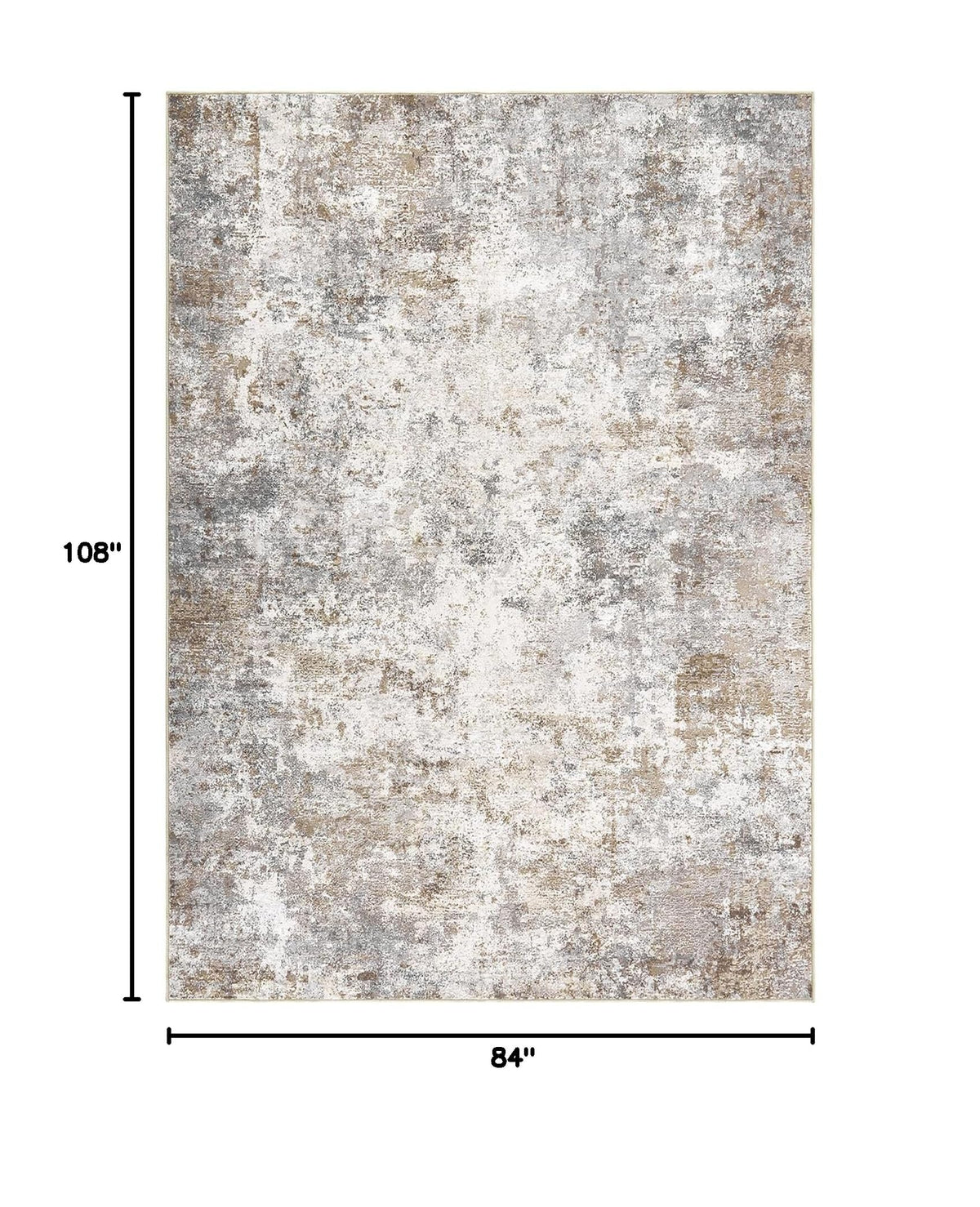 7x9 Area Rug Living Room Rugs (Brown Grey / 7' x 9' (Rectangular))
