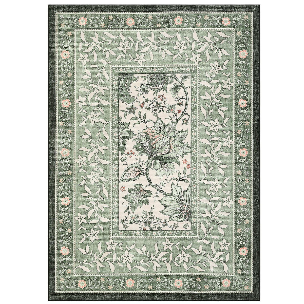 Provence 5x7 Area Rugs (Sage Grove / 5' x 7' (Rectangular))