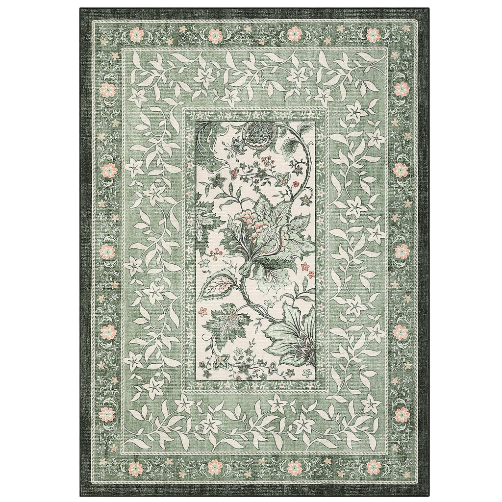 Provence Sage Green 6x9 Area Rugs (Sage Grove / 6' x 9' (Rectangular))