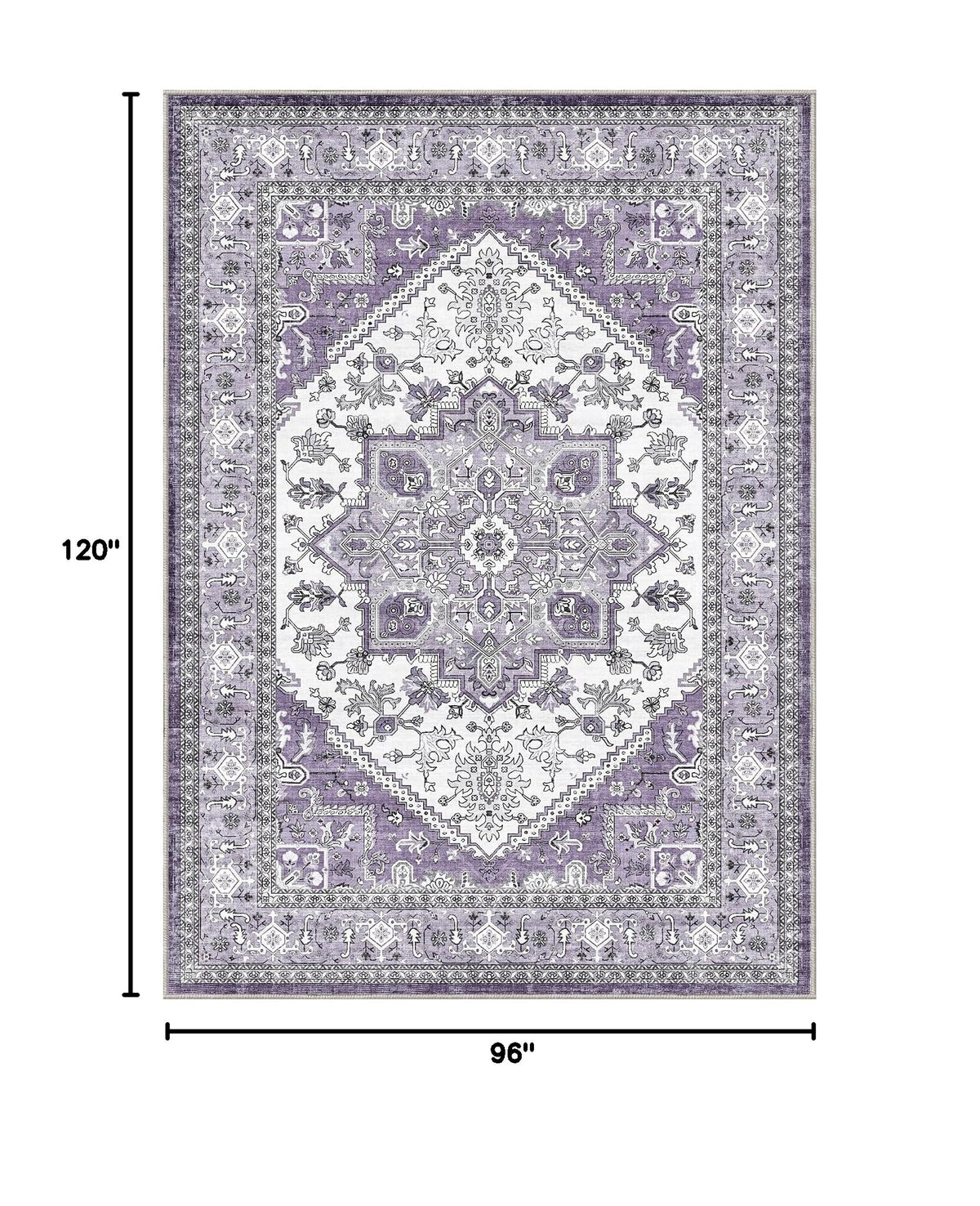 Soft Area Rugs 8x10 (8' x 10' (Rectangular) / Purple)