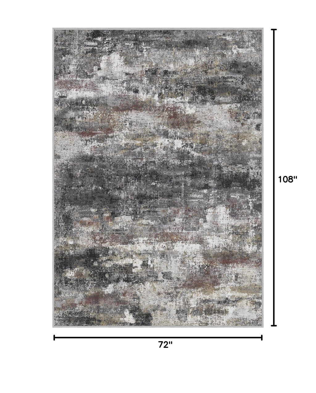 6x9 Area Rugs for Bedroom (Dark Grey / 6' x 9' (Rectangular))