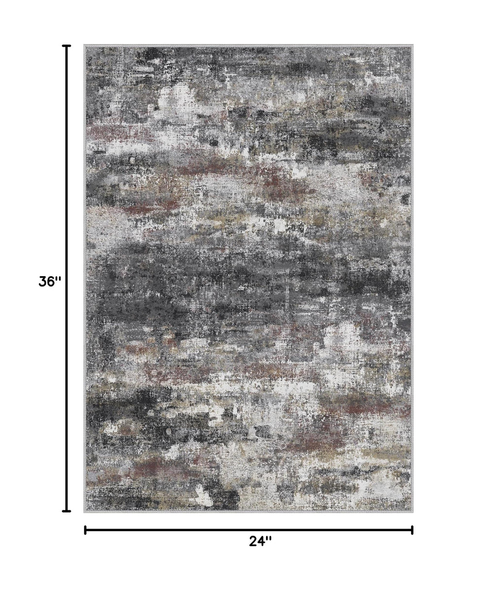 2x3 Area Rugs for Entryway (Dark Grey / 2' x 3' (Rectangular))