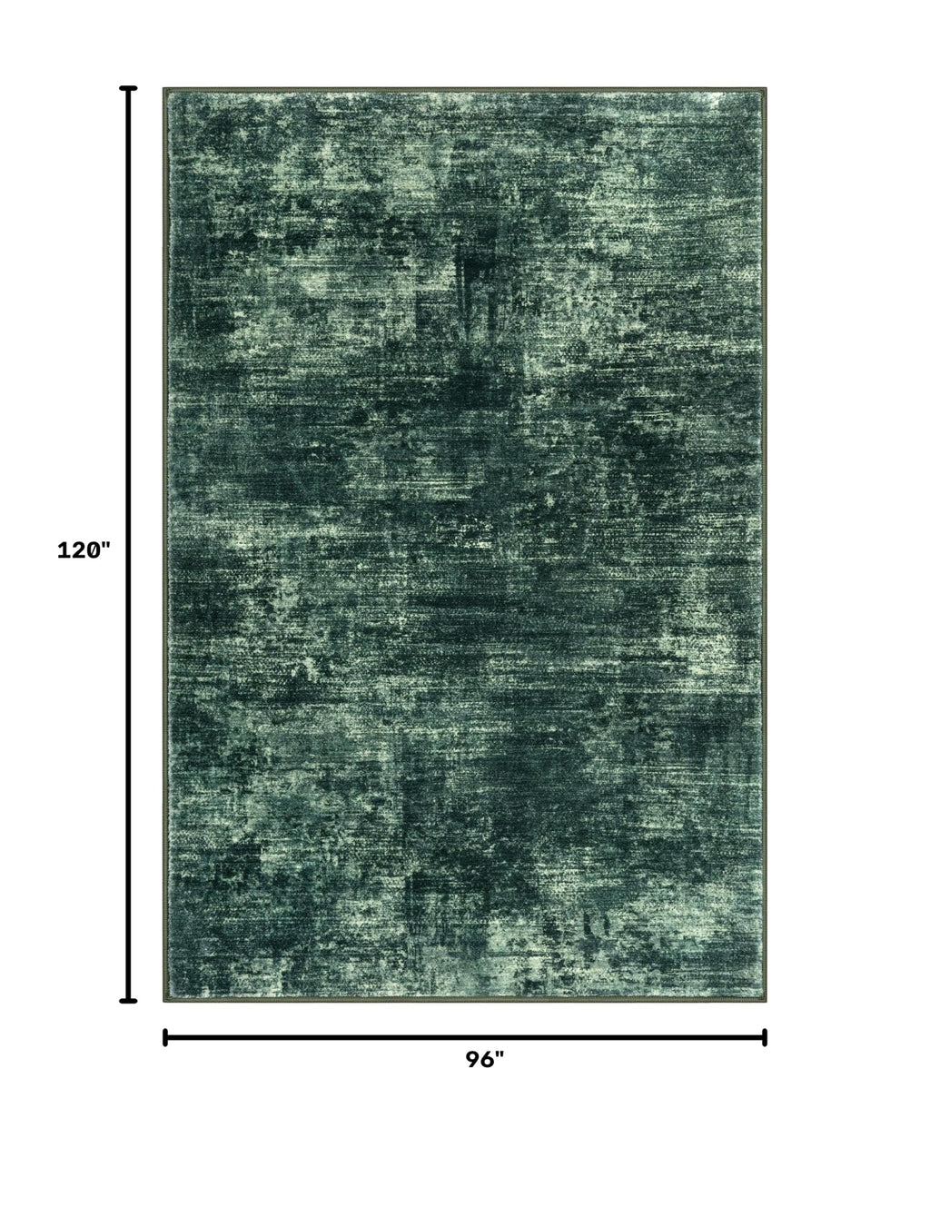 Abstract Area Rugs 8x10 Ft Washable Large Rugs for Living Room (Dark Green / 8' x 10' (Rectangular))