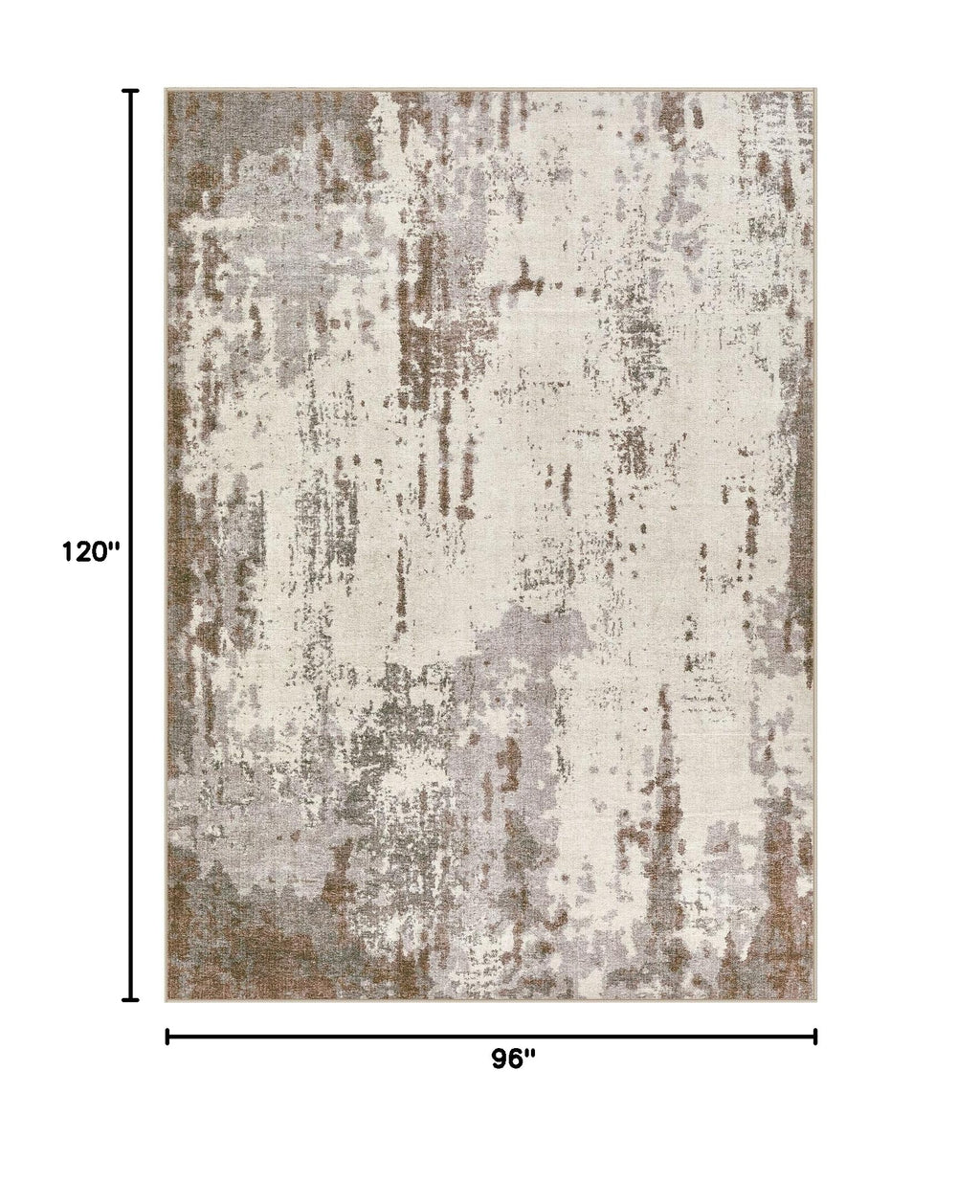 8x10 Area Rug Living Room Rugs (Brown/Grey/Beige / 8' x 10' (Rectangular))